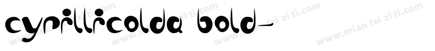 cyrillicolda bold字体转换